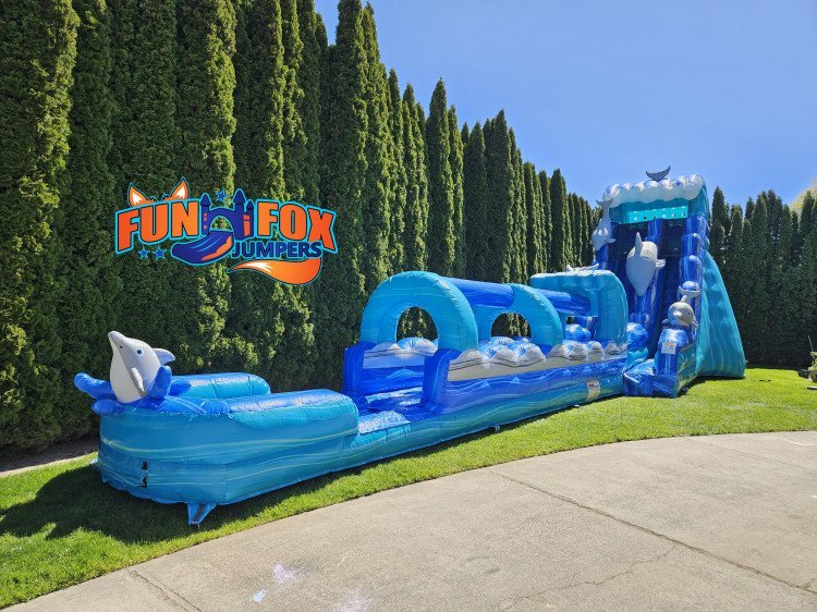 20ft Dolphin Slide with slip n slide